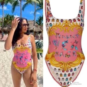 Versace La Vacanza Butterflies One-piece NWT S
